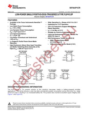 SN74AUP1G79DBVTE4 datasheet  